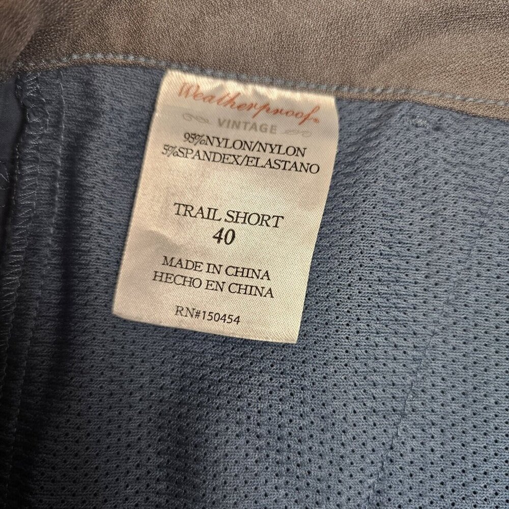 Weatherproof Vintage Trail Shorts Hybrid Men's Size 40 Solid Metal Gray Outdoors - Picture 9 of 14
